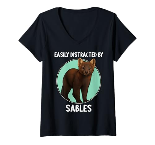 Damen Zobel T-Shirt mit V-Ausschnitt von Zobel Tier Shop