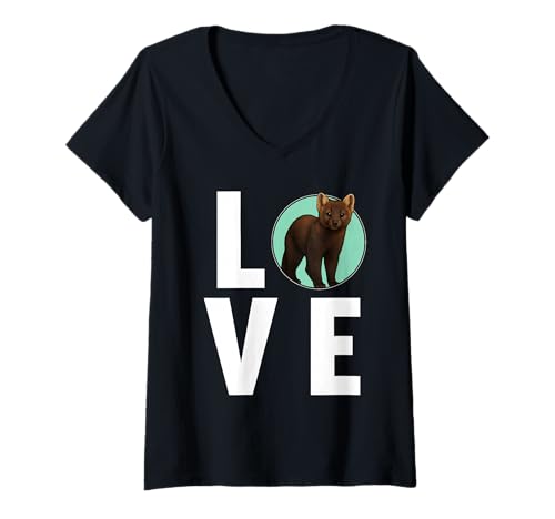 Damen Zobel T-Shirt mit V-Ausschnitt von Zobel Tier Shop