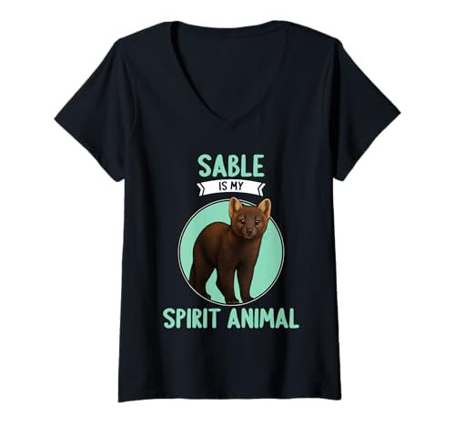 Damen Zobel T-Shirt mit V-Ausschnitt von Zobel Tier Shop