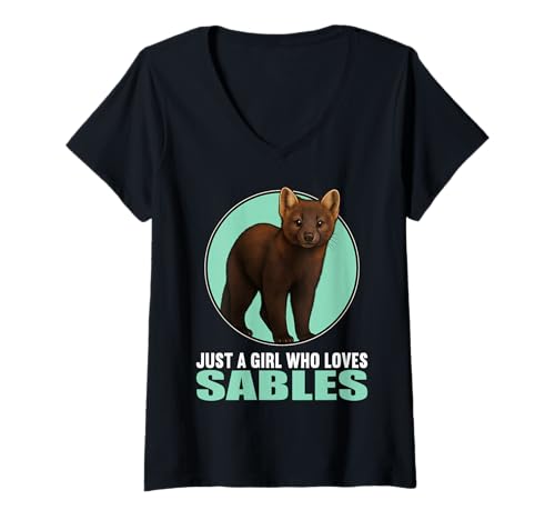 Damen Zobel T-Shirt mit V-Ausschnitt von Zobel Tier Shop