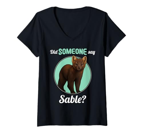 Damen Zobel T-Shirt mit V-Ausschnitt von Zobel Tier Shop
