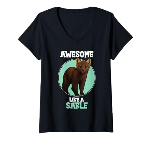 Damen Zobel T-Shirt mit V-Ausschnitt von Zobel Tier Shop