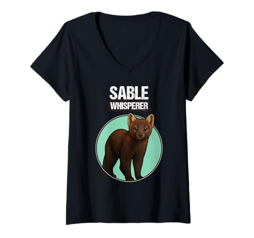 Damen Zobel T-Shirt mit V-Ausschnitt von Zobel Tier Shop