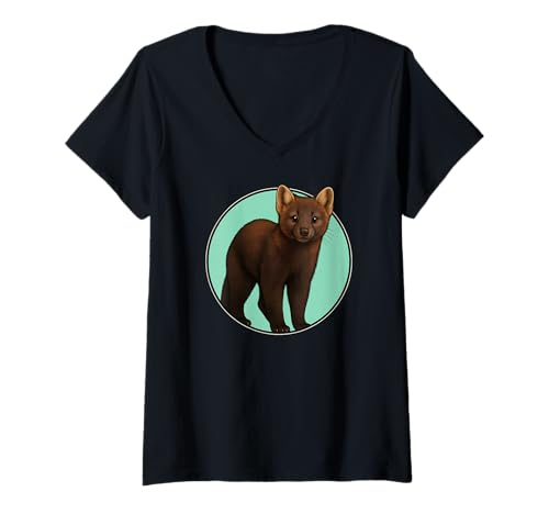 Damen Zobel T-Shirt mit V-Ausschnitt von Zobel Tier Shop
