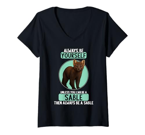 Damen Zobel T-Shirt mit V-Ausschnitt von Zobel Tier Shop