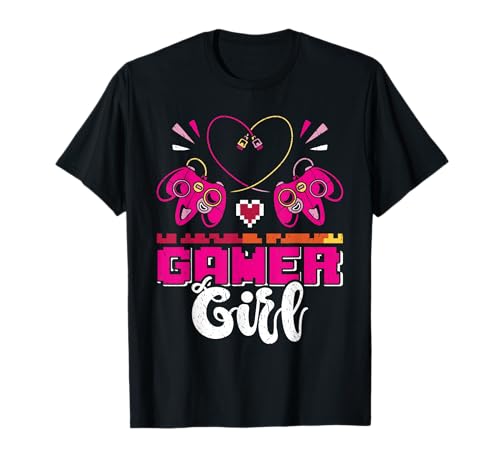 Gamerin Zocken Frauen Gamer Girl Videospiel Mädchen T-Shirt von Zocken Frauen Geschenk Gamer Mädchen Videospiel