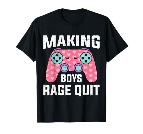 Jungs zum Wutanfall bringen Zockerinnen Gaming Mädchen T-Shirt Jungs zum Wutanfall bringen Zockerinnen Gaming Mädchen T-Shirt von Zocken Frauen Geschenk Gamer Mädchen Videospiel