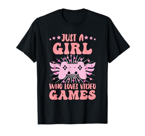 Nur EIN Mädchen das Video Games Liebt Zocken Frauen T-Shirt von Zocken Frauen Geschenk Gamer Mädchen Videospiel