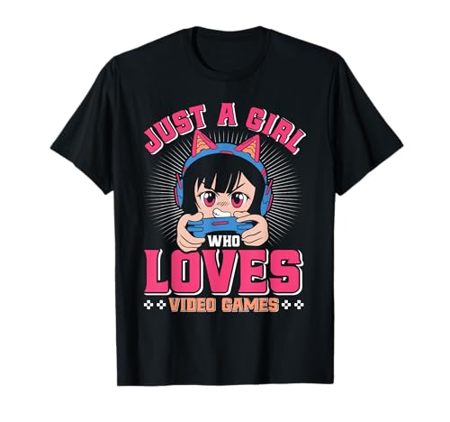 Nur EIN Mädchen das Video Spiele Liebt Frauen Zockerinnen T-Shirt von Zocken Frauen Geschenk Gamer Mädchen Videospiel