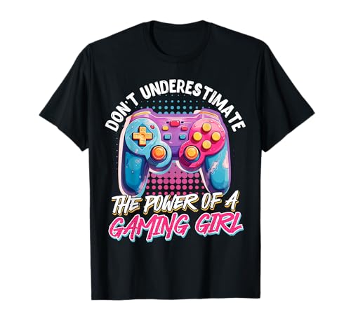 Zockerin Don't Underestimate die Power of a Gaming Girl T-Shirt Zockerin Don't Underestimate die Power of a Gaming Girl T-Shirt von Zocken Frauen Geschenk Gamer Mädchen Videospiel