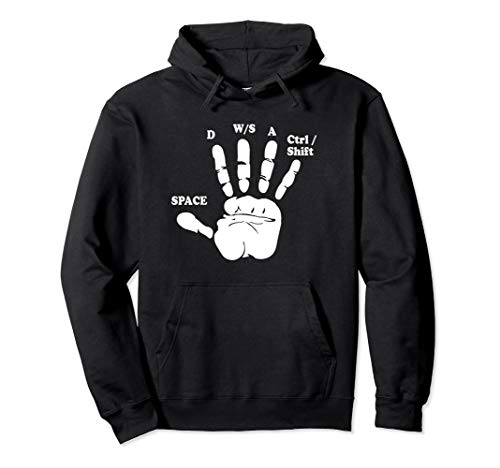 Gamer WASD Hand Zocker Nerd Herren Damen Geschenk Pullover Hoodie von Zocker Gamer Geschenke T-Shirts