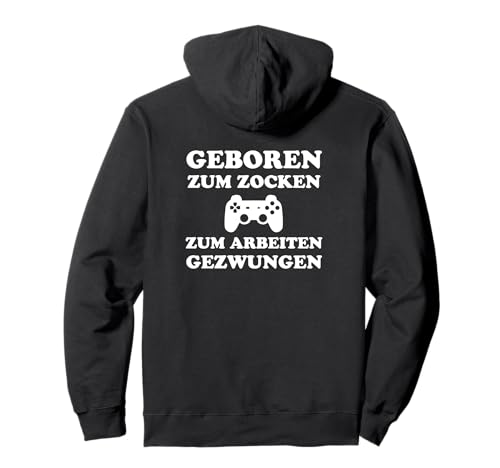 ZUM ZOCKEN GEBOREN Outfit Zocker Gamer Herren Damen Geschenk Pullover Hoodie von Zocker Gamer Geschenke T-Shirts