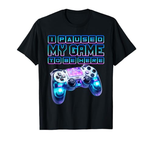 Videospieler I PAUSED MY GAME TO BE HERE Lustiges Kinder T-Shirt Videospieler I PAUSED MY GAME TO BE HERE Lustiges Kinder T-Shirt von Zocker Geschenk Gamer Kind Shirt Gaming Kinder