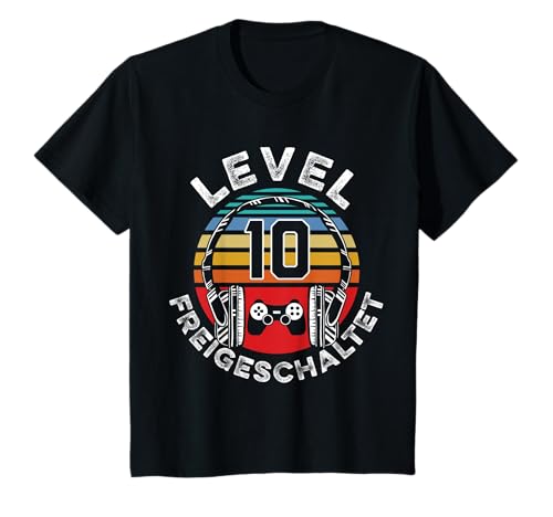 Kinder Level 10 Jahre Geburtstagsshirt Junge Gamer 10. Geburtstag T-Shirt Kinder Level 10 Jahre Geburtstagsshirt Junge Gamer 10. Geburtstag T-Shirt von Zocker Style Coole Gamer Geburtstag Geschenkidee