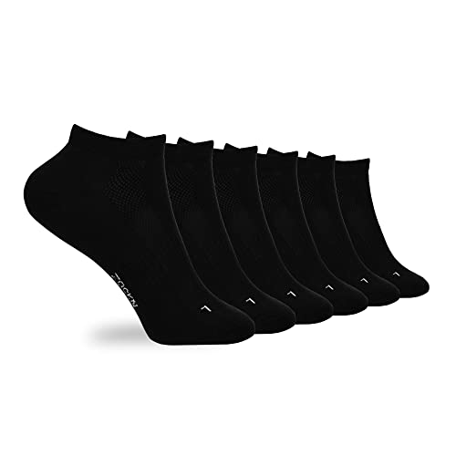 Zockn Sneakersocken Unisex aus Bio-Baumwolle | 6 Paar - 39-42 / Schwarz I einfarbig I OEKO-TEX® I Anti-Loch I Nachhaltig I Super-Bequem von Zockn