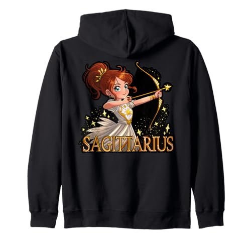 Anime Schütze Sternzeichen Mädchen Bogenschütze Kapuzenjacke Anime Schütze Sternzeichen Mädchen Bogenschütze Kapuzenjacke von Zodiac Anime Sagittarius