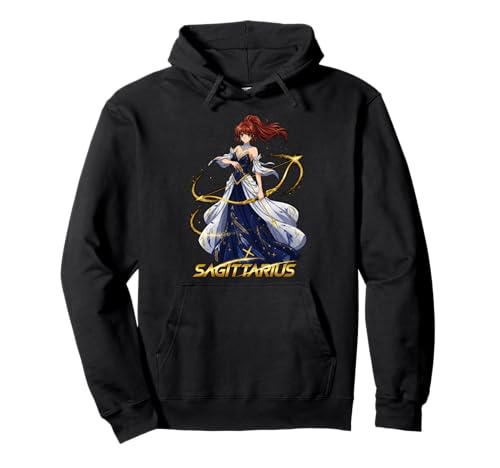 Anime Schütze Sternzeichen Mädchen Bogenschütze Pullover Hoodie Anime Schütze Sternzeichen Mädchen Bogenschütze Pullover Hoodie von Zodiac Anime Sagittarius