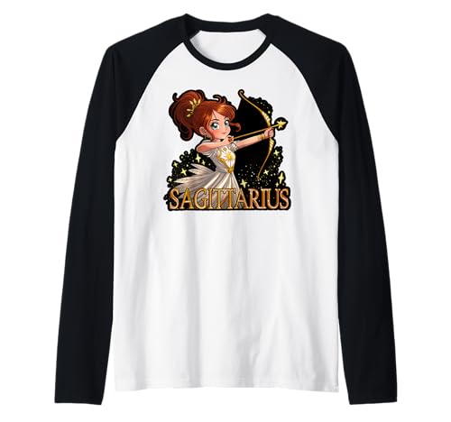 Anime Schütze Sternzeichen Mädchen Bogenschütze Raglan Anime Schütze Sternzeichen Mädchen Bogenschütze Raglan von Zodiac Anime Sagittarius