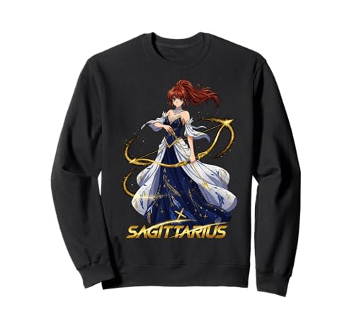 Anime Schütze Sternzeichen Mädchen Bogenschütze Sweatshirt Anime Schütze Sternzeichen Mädchen Bogenschütze Sweatshirt von Zodiac Anime Sagittarius