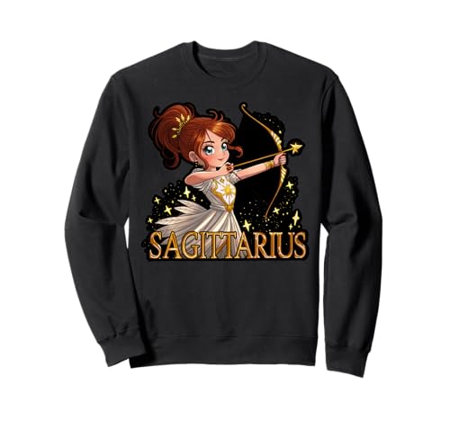 Anime Schütze Sternzeichen Mädchen Bogenschütze Sweatshirt Anime Schütze Sternzeichen Mädchen Bogenschütze Sweatshirt von Zodiac Anime Sagittarius
