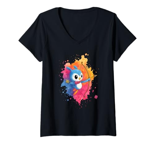 Damen Schütze Sternzeichen Design lustig bunt Tierkreis T-Shirt mit V-Ausschnitt Damen Schütze Sternzeichen Design lustig bunt Tierkreis T-Shirt mit V-Ausschnitt von Zodiac Style Schütze Sternzeichen