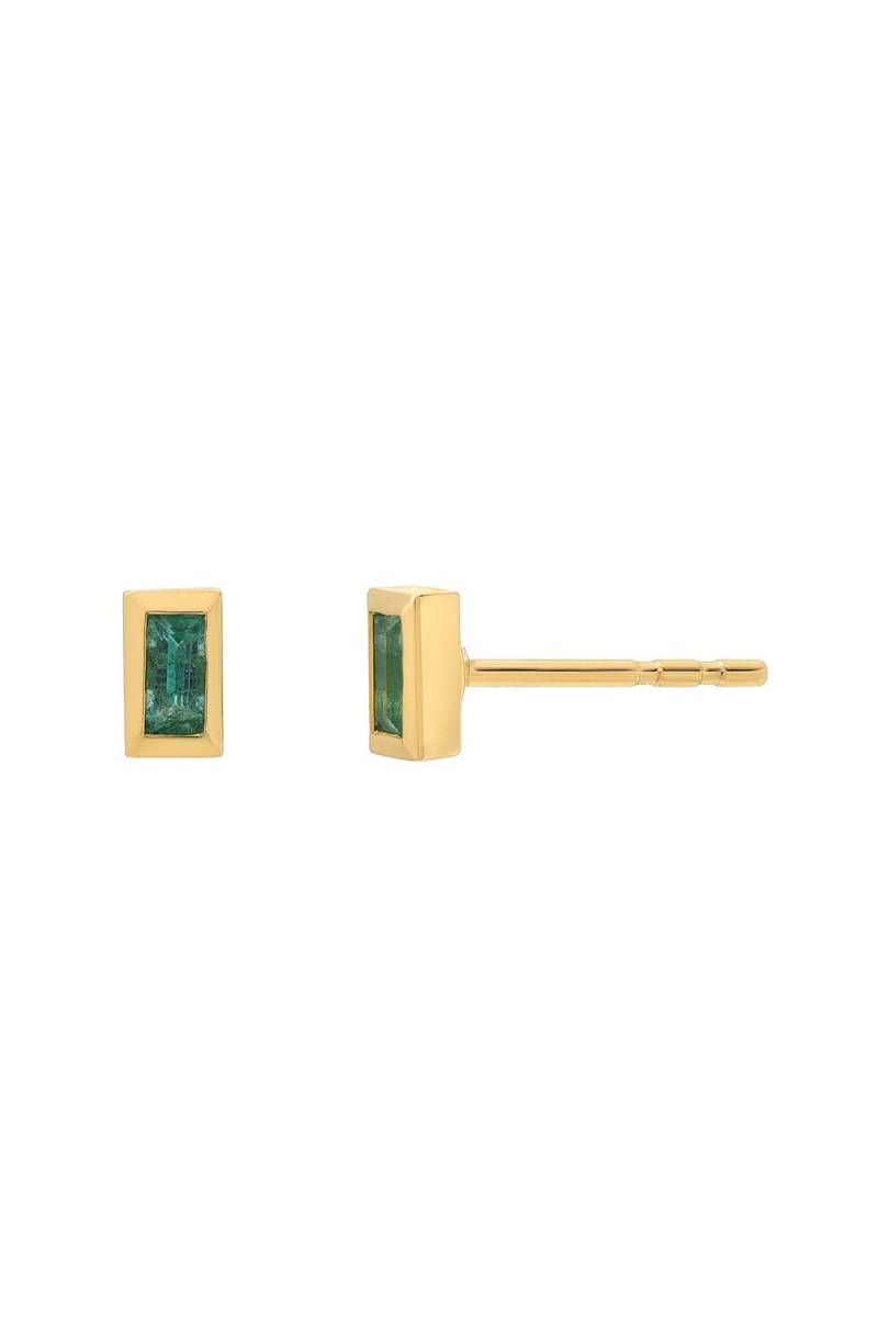 14K Gold Smaragd Baguette Ohrstecker von ZoeLevJewelry