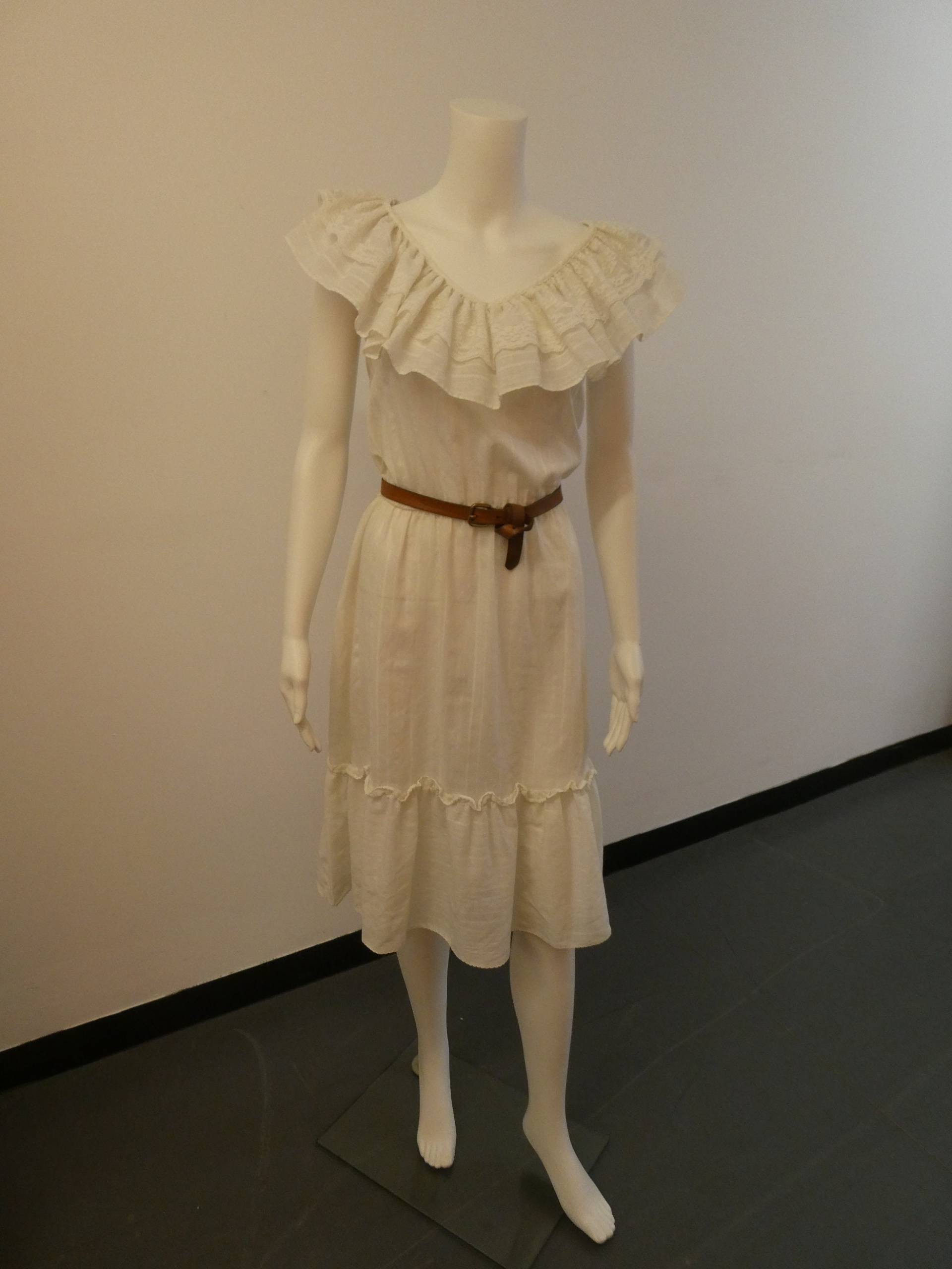 1980Shelley Michaels Creme Spitze Boho Aus Der Schulter Kleid 1980Shelley Michaels Creme Spitze Boho Aus Der Schulter Kleid von ZoesCollectables