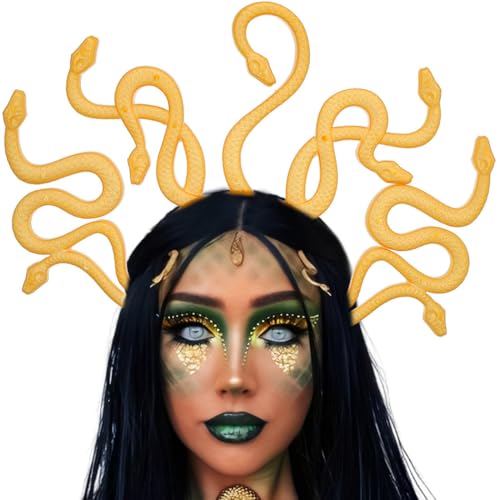 Zoestar Medusa Schlangen-Stirnband, griechische Göttin, Schlangen-Kopfschmuck, Haarschmuck für Damen (Gold, Einheitsgröße) von Zoestar