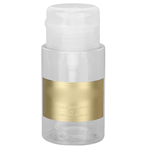 1 Stück Push-Down-Pumpenspender, Nagellack-Entferner-Pumpe, klare Reinigungsflasche, leere Push-Top-Flaschenbehälter, für Nagellack-Make-up-Entferner, von Zoeyilan