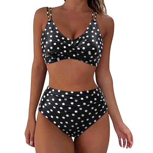 Zofedap Bikini Damen Set Sexy Push Up Bauchweg mit abnehmbarem Polster Bdaeanzug Zweiteiliger Bikini Oberteil High Waist Bikinihose Bademode Brazilian Badeanzüge Schwimmanzug von Zofedap