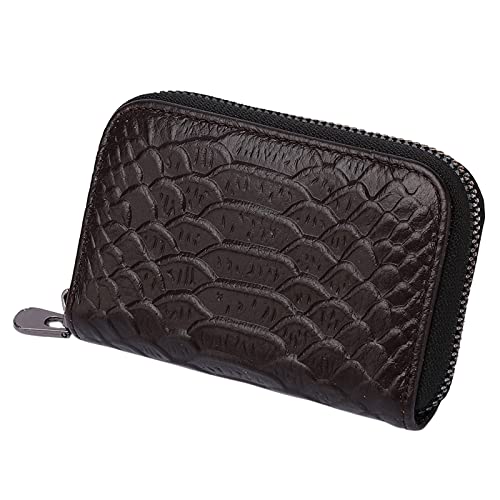 Zofedap Geldbörse Damen Klein Portemonnaie Leather mit Münzfach Wallet Geldbeutel Portmonee Kreditkartenetui Kartenhalter Brieftasche Mini Brieftasche Schwarz Kleine Geldbörsen von Zofedap