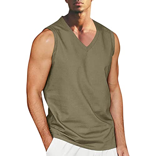 Zofedap Gym Tank Top Herren Sport Ärmelloses Shirts Workout Muskelshirt Achselshirts Muscleshirt Tanktop Trägershirt Funktionsshirt Laufshirt Unterhemd Trainingsshirt Hawaii Hemd Männer Sommer von Zofedap