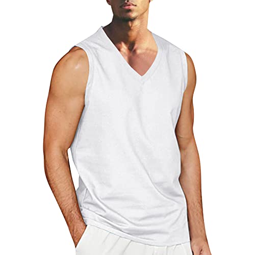 Zofedap Gym Tank Top Herren Sport Ärmelloses Shirts Workout Muskelshirt Achselshirts Muscleshirt Tanktop Trägershirt Funktionsshirt Laufshirt Unterhemd Trainingsshirt Hawaii Hemd Männer Sommer von Zofedap