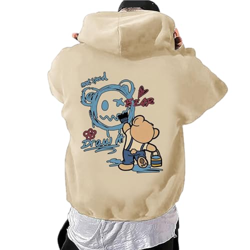 Zofedap Hoodie Herren Oversize Backprint Kapuzenpullover Sweatshirt mit Kapuze Hoody Langarmshirt Bären Drucken Kapuzenjacke Streetwear Y2K Sweatjacke Kapuzenpulli Männer - Endless Struggle Zofedap Hoodie Herren Oversize Backprint Kapuzenpullover Sweatshirt mit Kapuze Hoody Langarmshirt Bären Drucken Kapuzenjacke Streetwear Y2K Sweatjacke Kapuzenpulli Männer - Endless Struggle von Zofedap