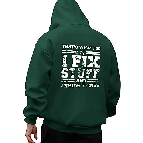 Zofedap Kapuzenpullover Herren Hoodie Männer mit Backprint Sweatshirt Kapuzenpulli Streetwear Sweatjacke Langarm Frühling Herbst Winter von Zofedap