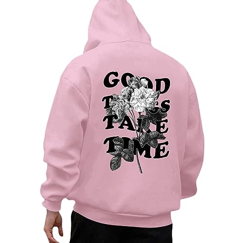 Zofedap Kapuzenpullover Herren Hoodie Männer mit Backprint Sweatshirt Streetwear Sweatjacke Langarm Kapuzenpulli Frühling Herbst Winter von Zofedap