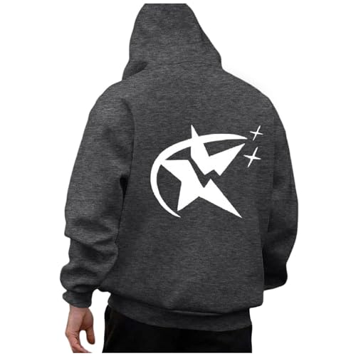 Zofedap Miami23 Kapuzenpullover Herren Hoodie Männer mit Backprint Sweatjacke Langarm Sweatshirt Kapuzenpulli Streetwear Frühling Herbst Winter von Zofedap