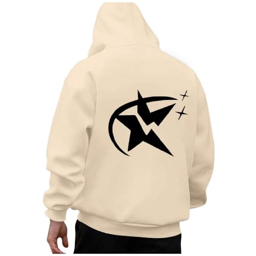Zofedap Miami23 Kapuzenpullover Herren Hoodie Männer mit Backprint Sweatjacke Langarm Sweatshirt Kapuzenpulli Streetwear Frühling Herbst Winter von Zofedap