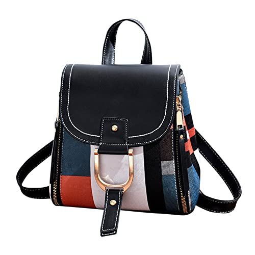 Zofedap Rucksack Damen Elegant Daypack Tagesrucksack Herren Backpack Handtaschen Reisetasche Schulrucksack Rucksäcke Geldbörsen Handytasche Sporttasche Coole Rucksäcke Für Rucksäcke Damen Schwarz von Zofedap