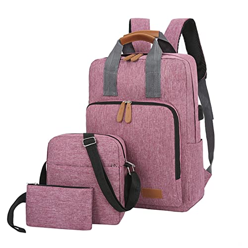 Zofedap Rucksack Damen Elegant Daypack Tagesrucksack Herren Wasserdicht Backpack Laptop Rucksäcke Teenagers Business Multifunktion Reisen Schule Rucksäcke City Rucksäcke Damen Rot von Zofedap