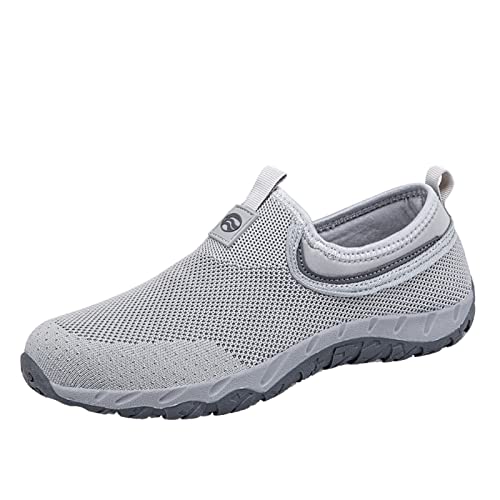 Zofedap Sneaker Herren Turnschuhe Atmungsaktiv Ohne Schnürsenkel Outdoor Fitnessschuhe Walkingschuhe Freizeitschuhe Hallenschuhe Sportschuhe Sommerschuhe Laufschuhe von Zofedap