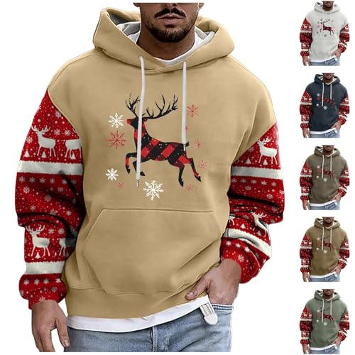 Zofedap Weihnachts Hoodie Herren Lustig Weihnachts Hoodie Rentier Kapuzenullover Männer Christmas Langarm Sweatshirt Weihnachten Weihnachtspulli Zofedap Weihnachts Hoodie Herren Lustig Weihnachts Hoodie Rentier Kapuzenullover Männer Christmas Langarm Sweatshirt Weihnachten Weihnachtspulli von Zofedap