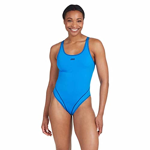 Zoggs Damen Master Back Badeanzug, Hellblau, 36 von Zoggs