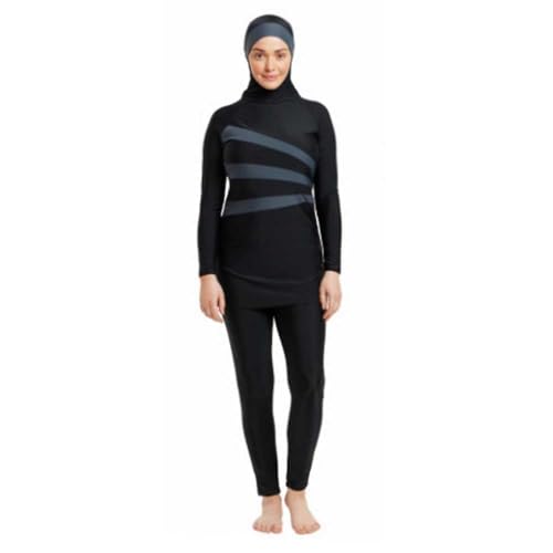 Zoggs Damen Meelup Modesty Suit Badeanzug, Schwarz, Grau, 40 von Zoggs