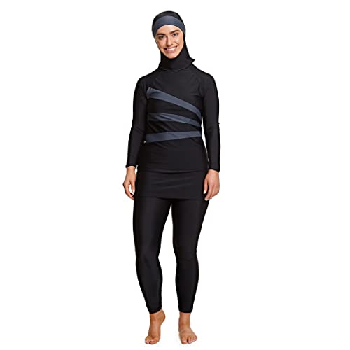 Zoggs Damen Meelup Modesty Suit Badeanzug, Schwarz, Grau, 44 von Zoggs