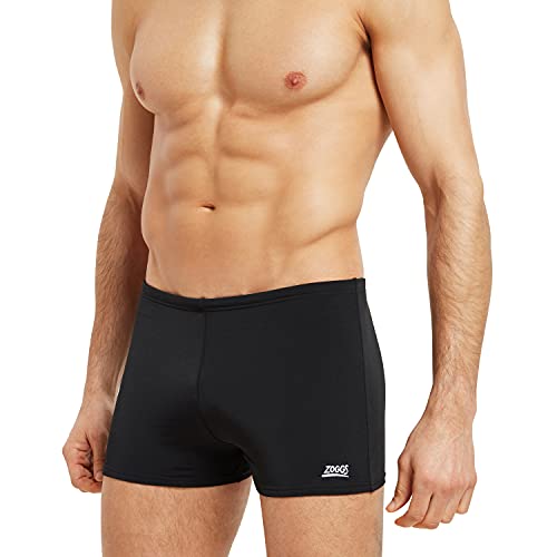 Zoggs Herren Cottesloe Hip Racer Schwimm-Slips, Schwarz/Öko-Stoff, 40 von Zoggs