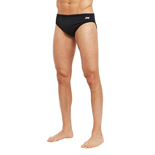 Zoggs Herren Cottesloe Racer Schwimm-Slips, schwarz, 36 von Zoggs