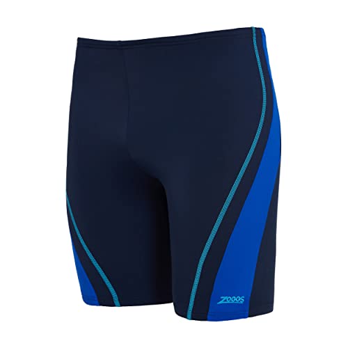 Zoggs Herren Eaton Mid Jammer Badehose, Marineblau/Hellblau, 52 von Zoggs