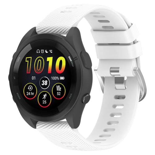 Zohmuly Band Kompatibel mit Garmin Forerunner 165/vivo active 5/venu SQ2, Weiches Silikon Replacement Watch Strap Silikonarmband Herren Damen Silikon Ersatzarmband für Garmin forerunner 245 von Zohmuly