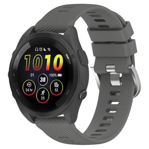 Zohmuly Band Kompatibel mit Garmin Forerunner 165/vivo active 5/venu SQ2, Weiches Silikon Replacement Watch Strap Silikonarmband Herren Damen Silikon Ersatzarmband für Garmin forerunner 245 von Zohmuly